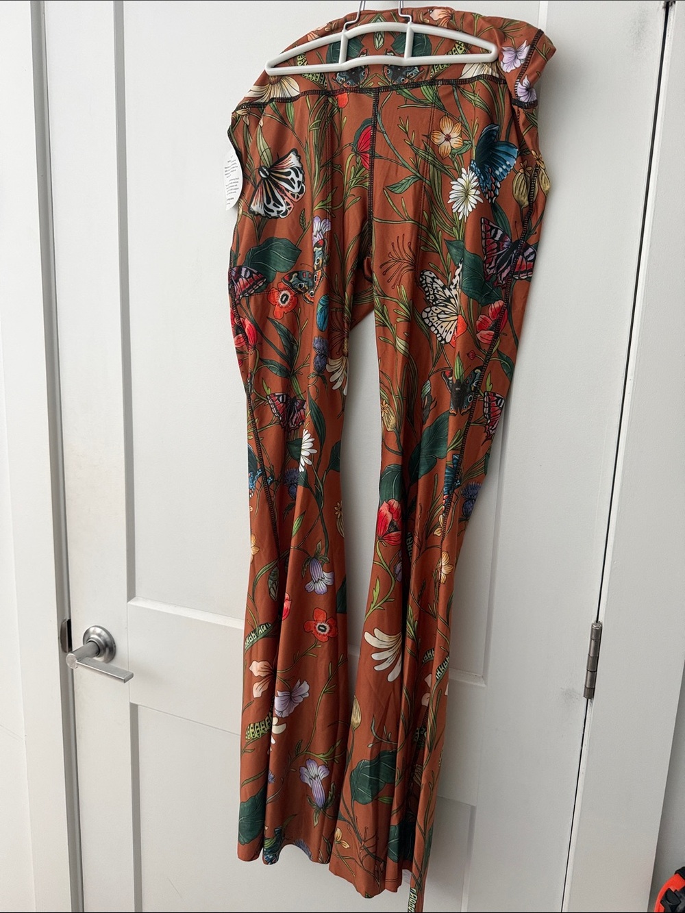 Yoga Democracy XL Wide-Leg Floral & Butterfly Pants -